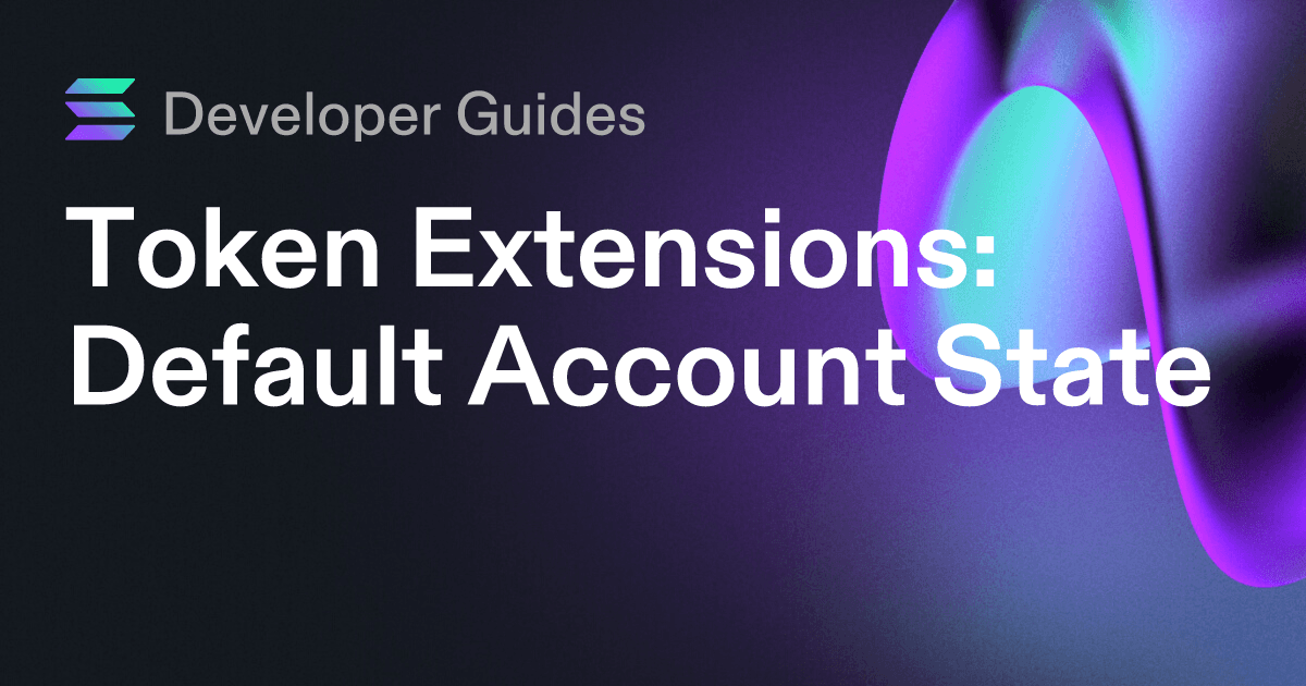 How to use the Default Account State extension